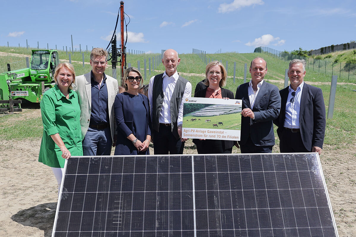 Baustellenbesichtigung der ersten Agri-Photovoltaikanlage von ImWind