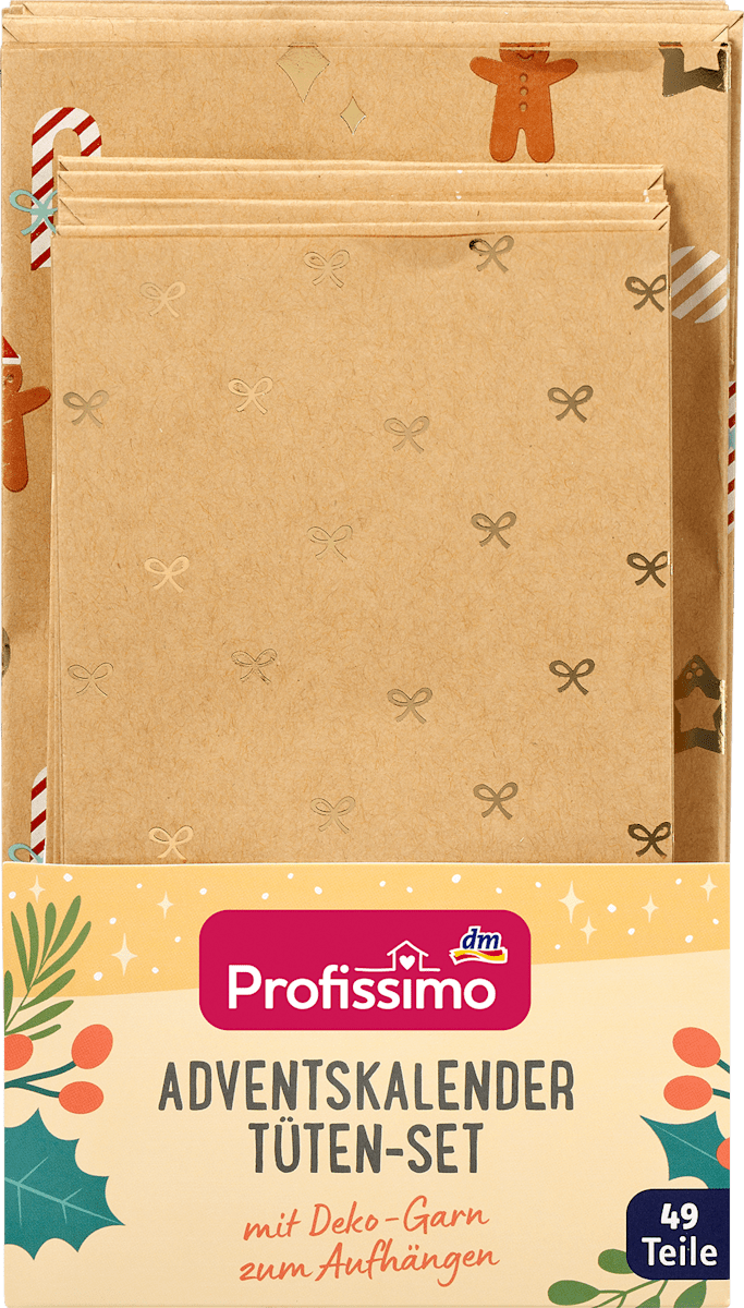 dm Freisteller 12 Profissimo Adventskalender Tüten-Set