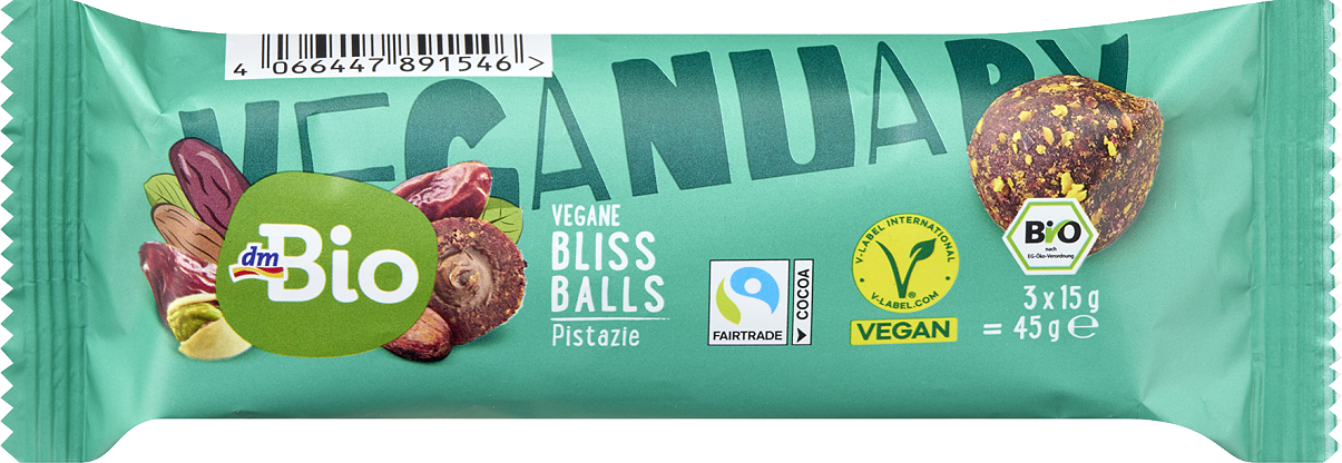 Freisteller dmBio Bliss Balls Pistazie